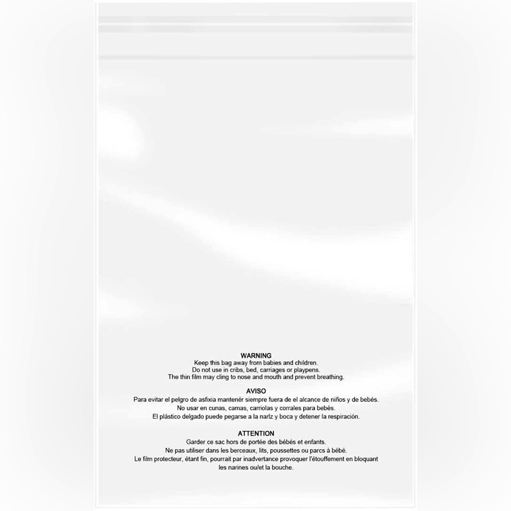 200 6x9 Clear Self Adhesive Bag Clear Inventory Bags Clear Bags clear poly